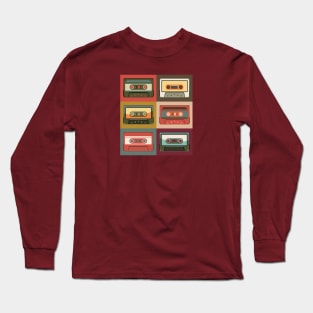 Collection of vintage cassettes Long Sleeve T-Shirt